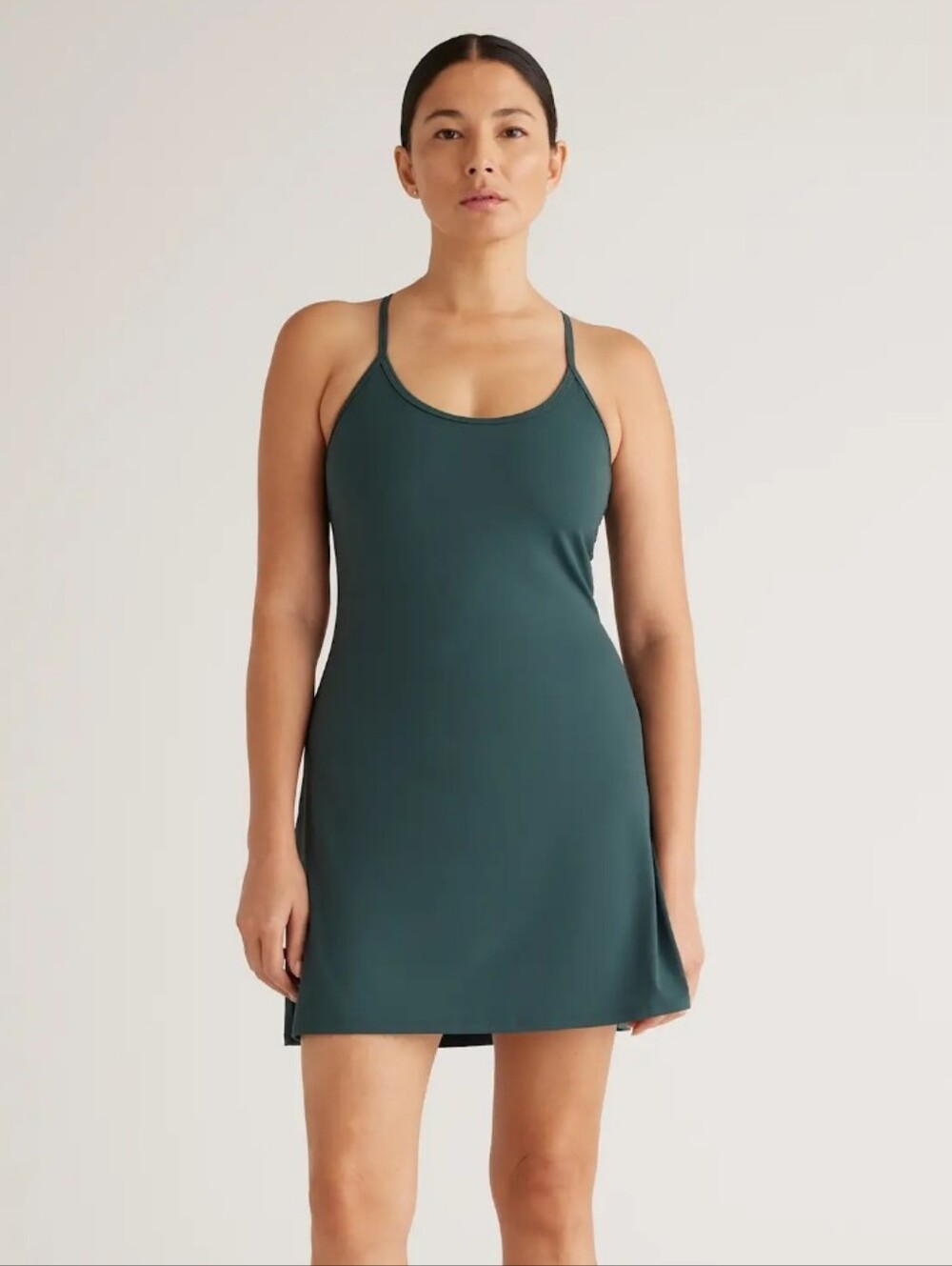 Quince Active Dress Green Large